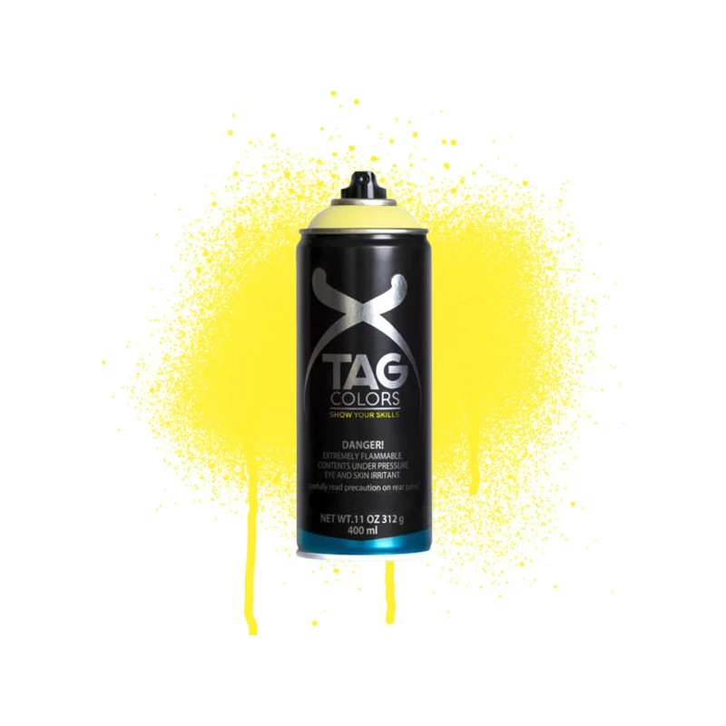 TAG COLORS akrilfesték spray, 400 ml - A007, armstrong yellow
