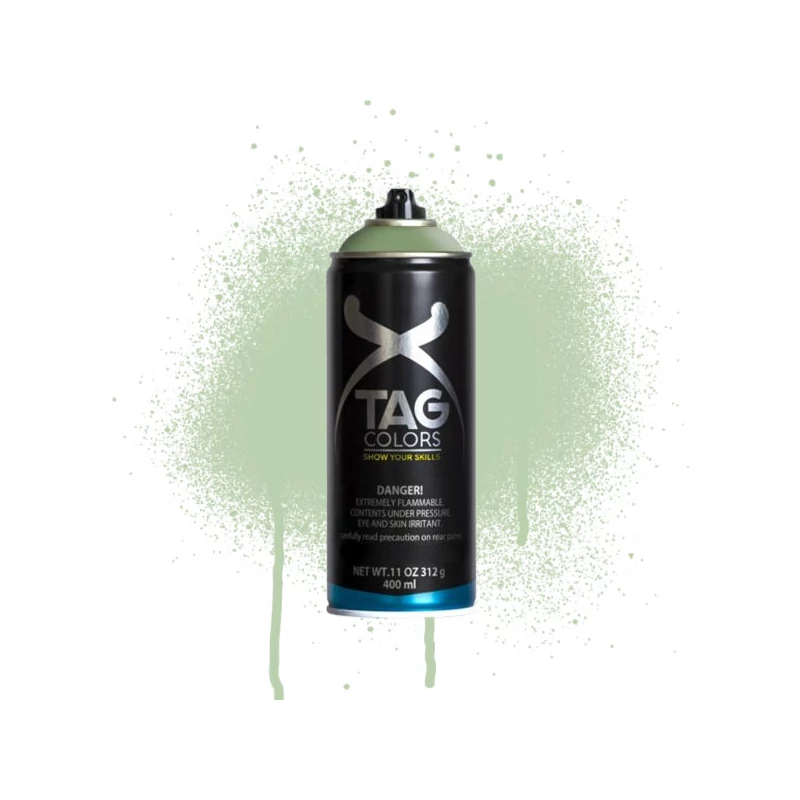 TAG COLORS akrilfesték spray, 400 ml - A027, triton green, RAL6019