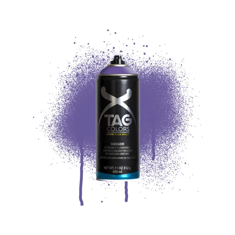 TAG COLORS akrilfesték spray, 400 ml - A049, ophelia violet, RAL 4005