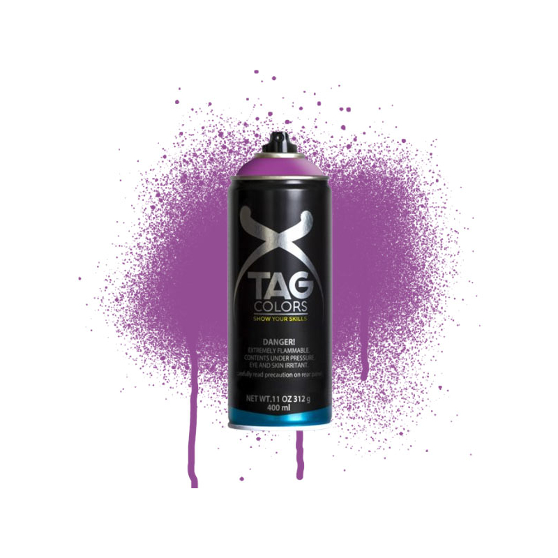 TAG COLORS akrilfesték spray, 400 ml - A055, pulsar violet, RAL 4008