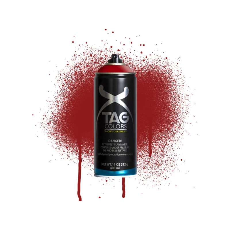 TAG COLORS akrilfesték spray, 400 ml - A071, pandora red