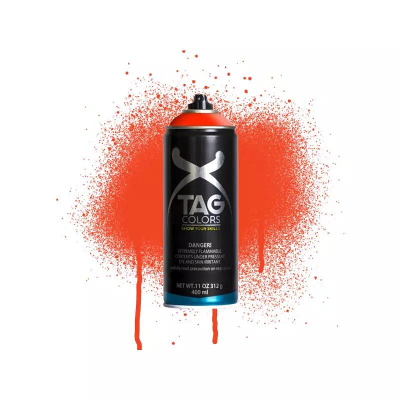 TAG COLORS akrilfesték spray, 400 ml - A073, phoenix red