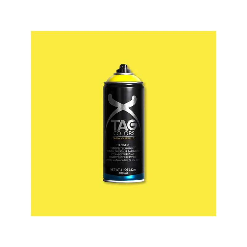 TAG COLORS akrilfesték spray, 400 ml - A007, armstrong yellow