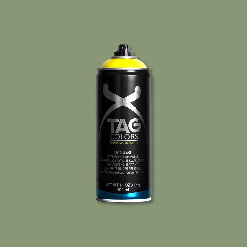 TAG COLORS akrilfesték spray, 400 ml - A026, yoda green, RAL 6021