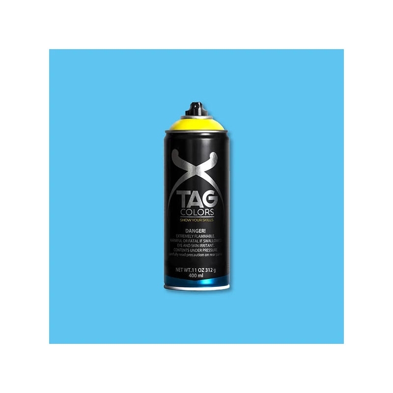 TAG COLORS akrilfesték spray, 400 ml - A038, aquarius blue