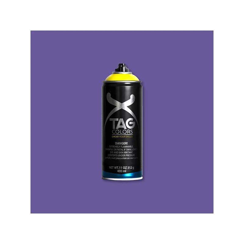 TAG COLORS akrilfesték spray, 400 ml - A049, ophelia violet, RAL 4005