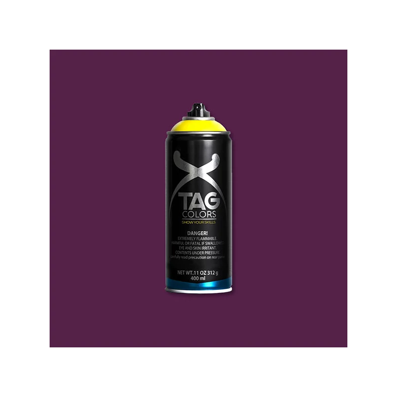 TAG COLORS akrilfesték spray, 400 ml - A052, dark matter violet, RAL 4007
