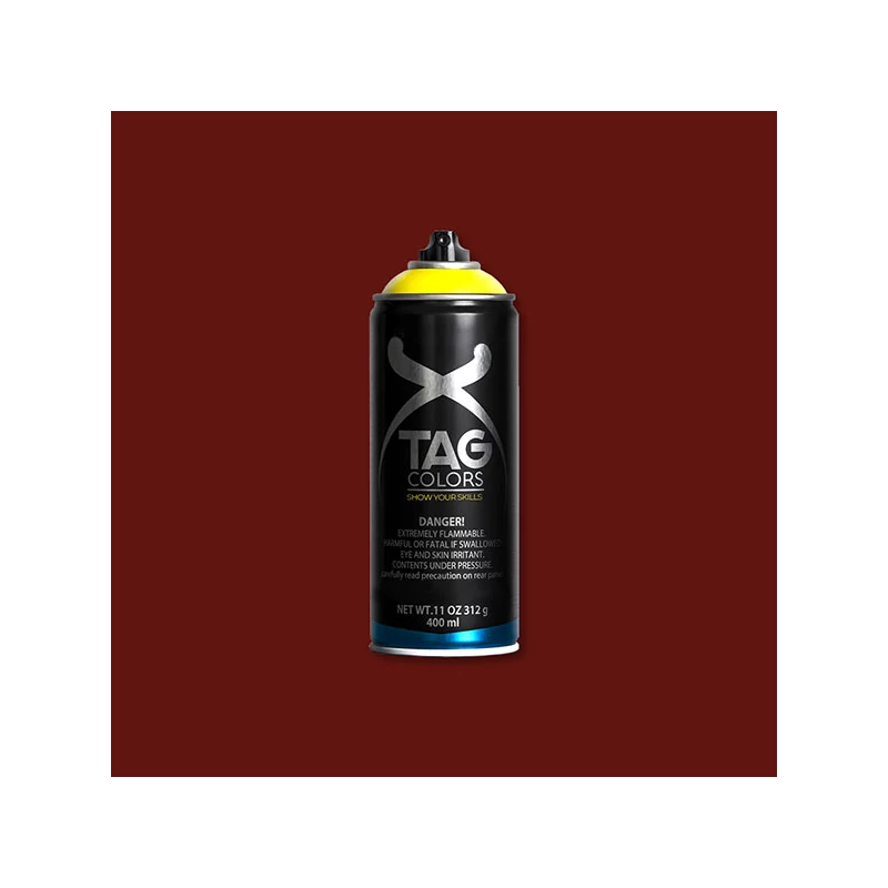 TAG COLORS akrilfesték spray, 400 ml - A064, callisto red, RAL 3004