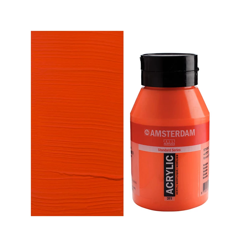 Talens Amsterdam akrilfesték, 1000 ml - 311, vermilion