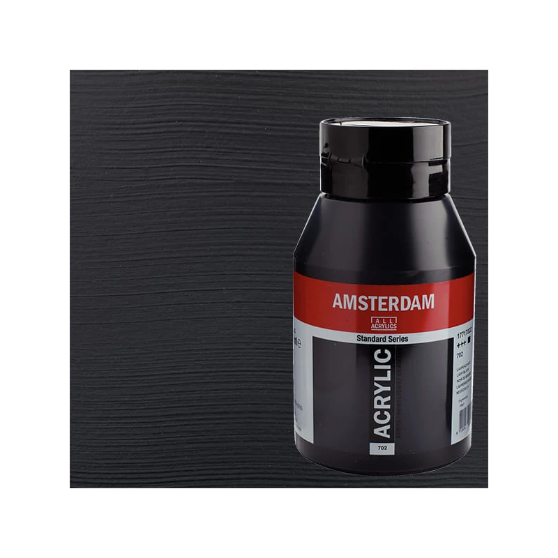 Talens Amsterdam akrilfesték, 1000 ml - 702, lamp black