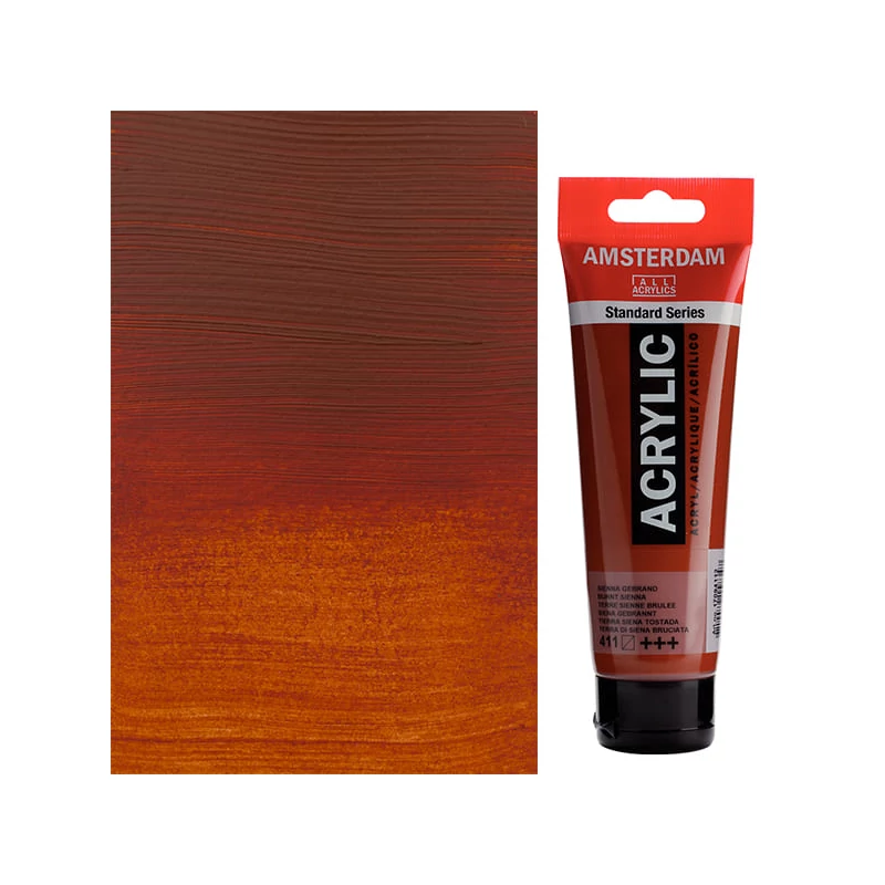 Talens Amsterdam akrilfesték, 120 ml - 411, burnt sienna