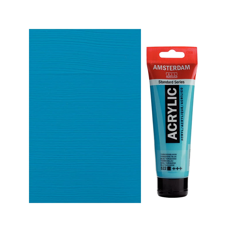 Talens Amsterdam akrilfesték, 120 ml - 522, turquoise blue