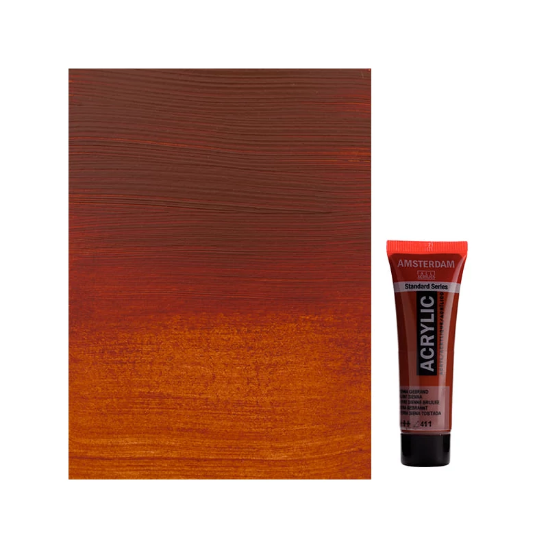 Talens Amsterdam akrilfesték, 20 ml - 411, burnt sienna