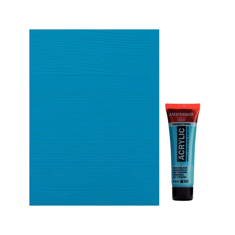 Talens Amsterdam akrilfesték, 20 ml - 522, turquoise blue