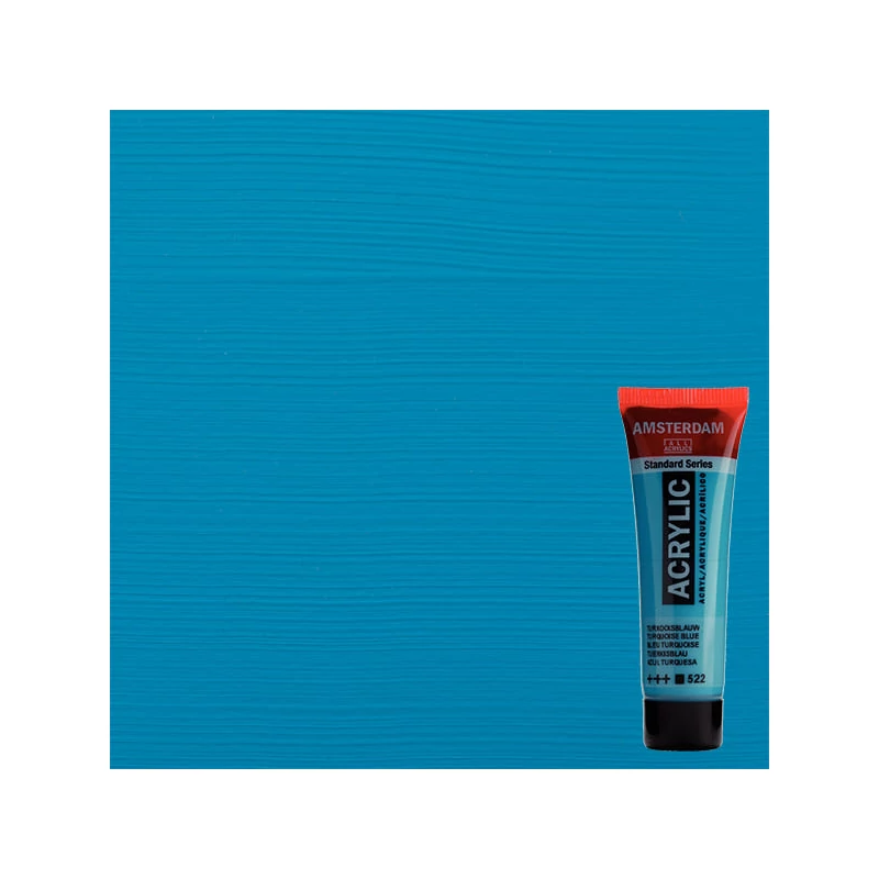 Talens Amsterdam akrilfesték, 20 ml - 522, turquoise blue