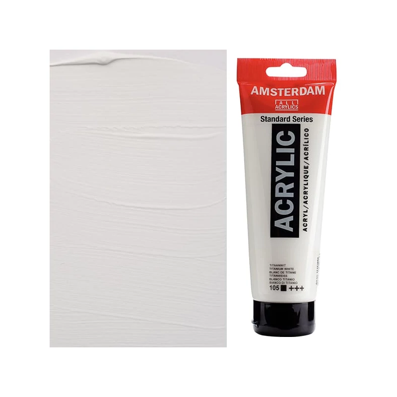 Talens Amsterdam akrilfesték, 250 ml - 105, titanium white