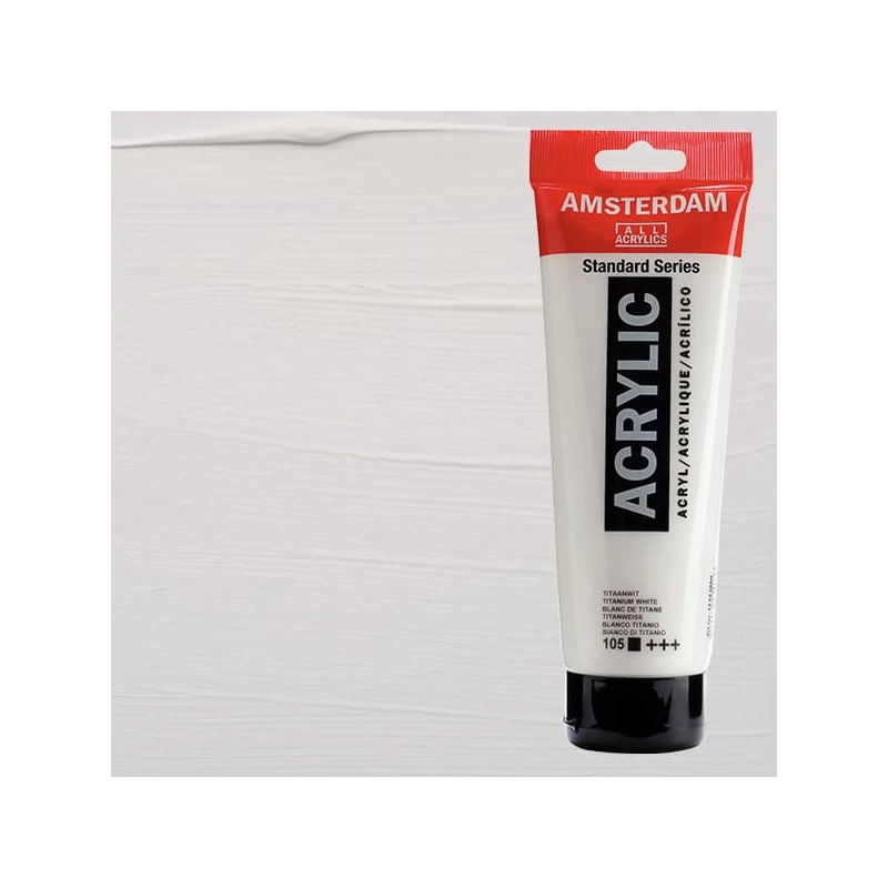 Talens Amsterdam akrilfesték, 250 ml - 105, titanium white