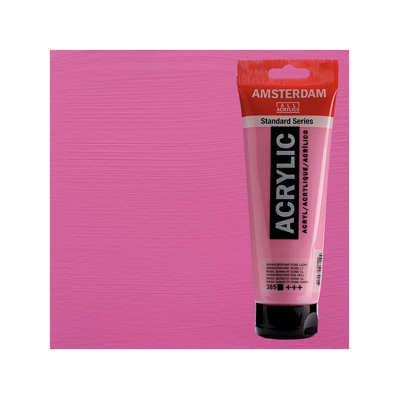 Talens Amsterdam akrilfesték, 250 ml - 385, quinacridone rose light