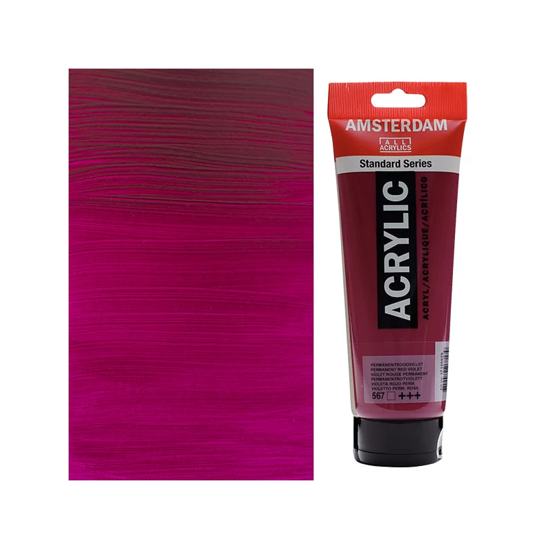 Talens Amsterdam akrilfesték, 250 ml - 567, permanent red violet