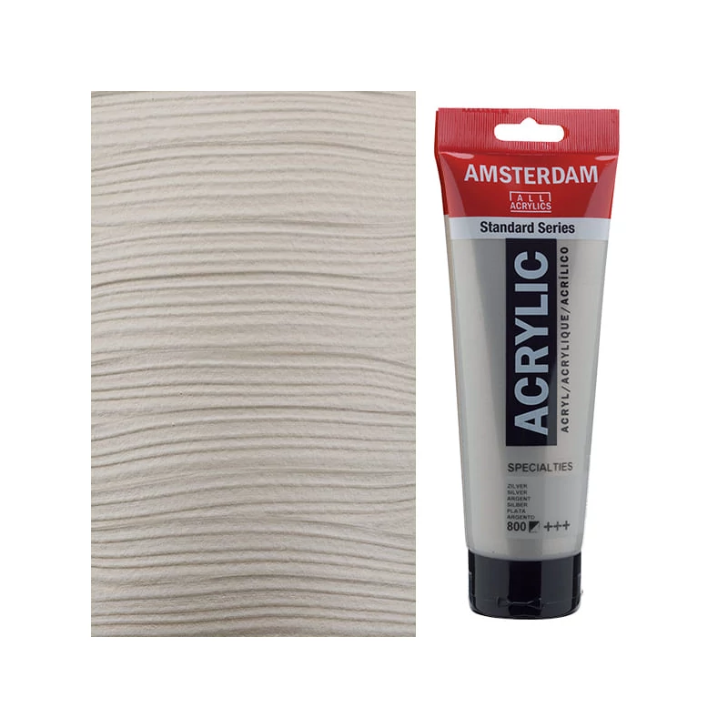 Talens Amsterdam akrilfesték, 250 ml - 800, silver