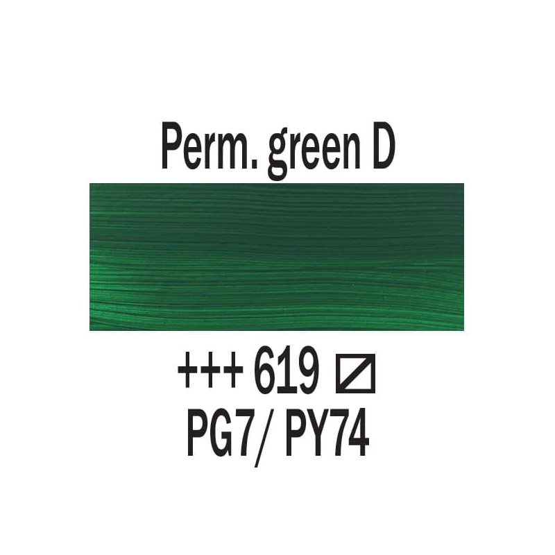 Talens Amsterdam akrilfesték, 120 ml - 619, permanent green deep