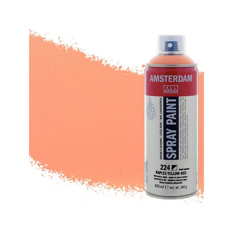 Talens Amsterdam vízbázisú akrilfesték spray, 400 ml - 224, naples yellow red