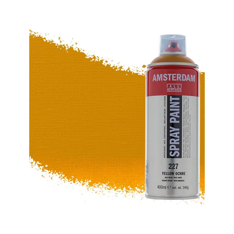 Talens Amsterdam vízbázisú akrilfesték spray, 400 ml - 227, yellow ochre