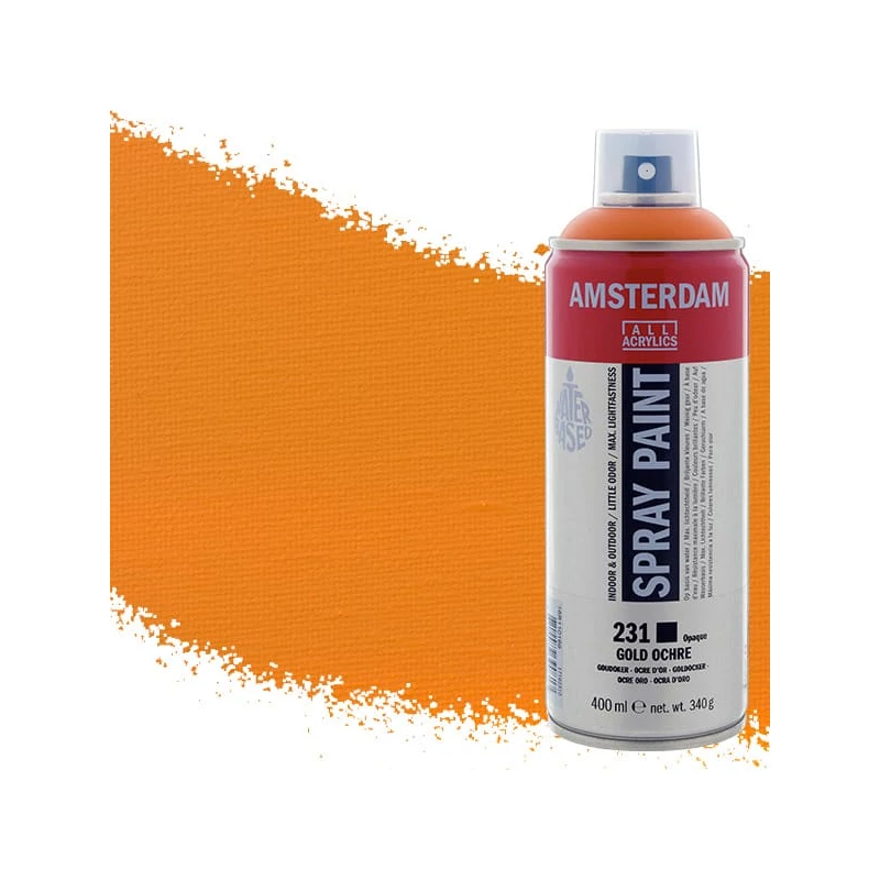 Talens Amsterdam vízbázisú akrilfesték spray, 400 ml - 231, gold ochre