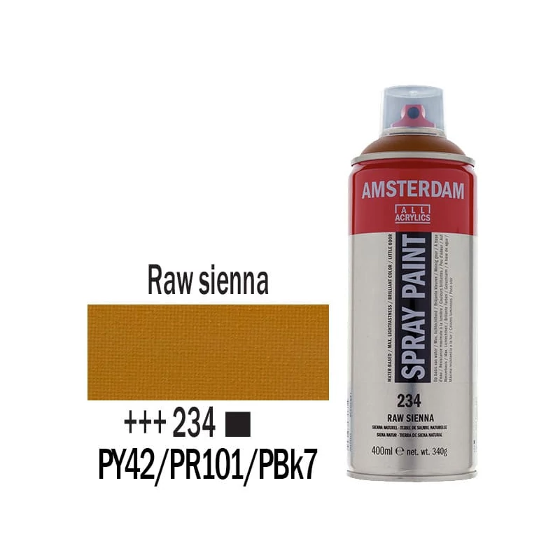 Talens Amsterdam vízbázisú akrilfesték spray, 400 ml - 234, raw sienna