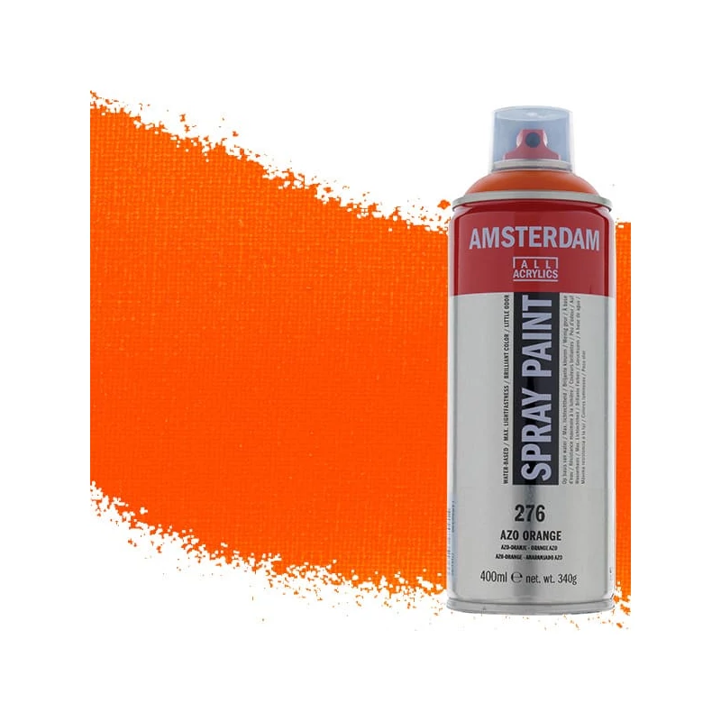 Talens Amsterdam vízbázisú akrilfesték spray, 400 ml - 276, azo orange