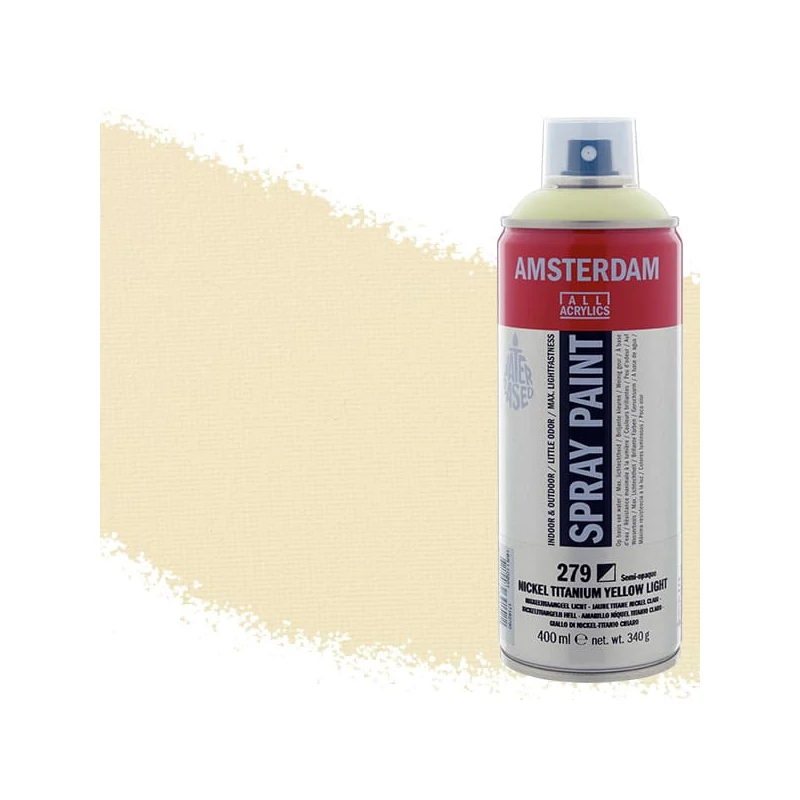 Talens Amsterdam vízbázisú akrilfesték spray, 400 ml - 279, nickel titanium yellow light