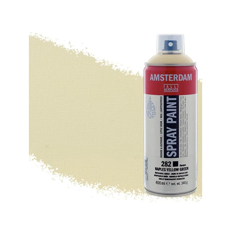 Talens Amsterdam vízbázisú akrilfesték spray, 400 ml - 282, naples yellow green