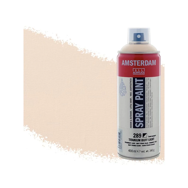 Talens Amsterdam vízbázisú akrilfesték spray, 400 ml - 289, titanium buff light