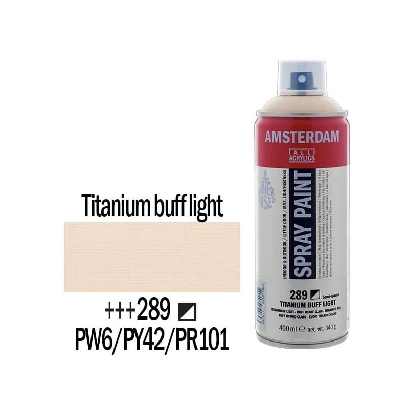 Talens Amsterdam vízbázisú akrilfesték spray, 400 ml - 289, titanium buff light