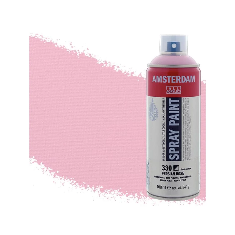 Talens Amsterdam vízbázisú akrilfesték spray, 400 ml - 330, persian rose