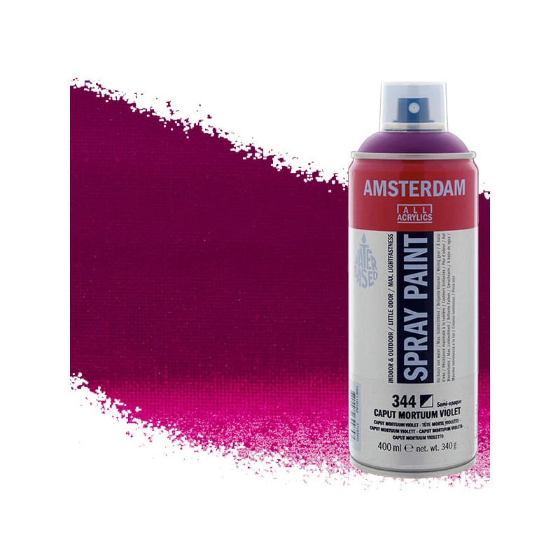 Talens Amsterdam vízbázisú akrilfesték spray, 400 ml - 344, caput mortuum violet