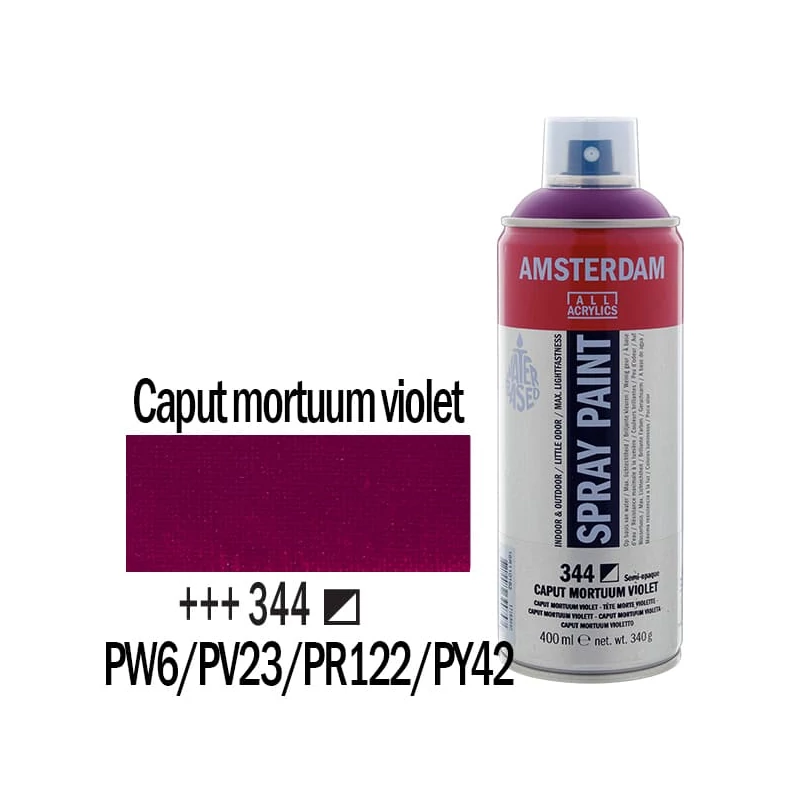 Talens Amsterdam vízbázisú akrilfesték spray, 400 ml - 344, caput mortuum violet