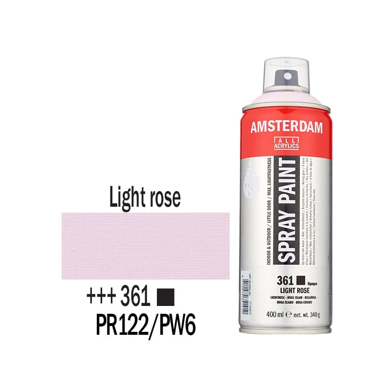 Talens Amsterdam vízbázisú akrilfesték spray, 400 ml - 361, light rose