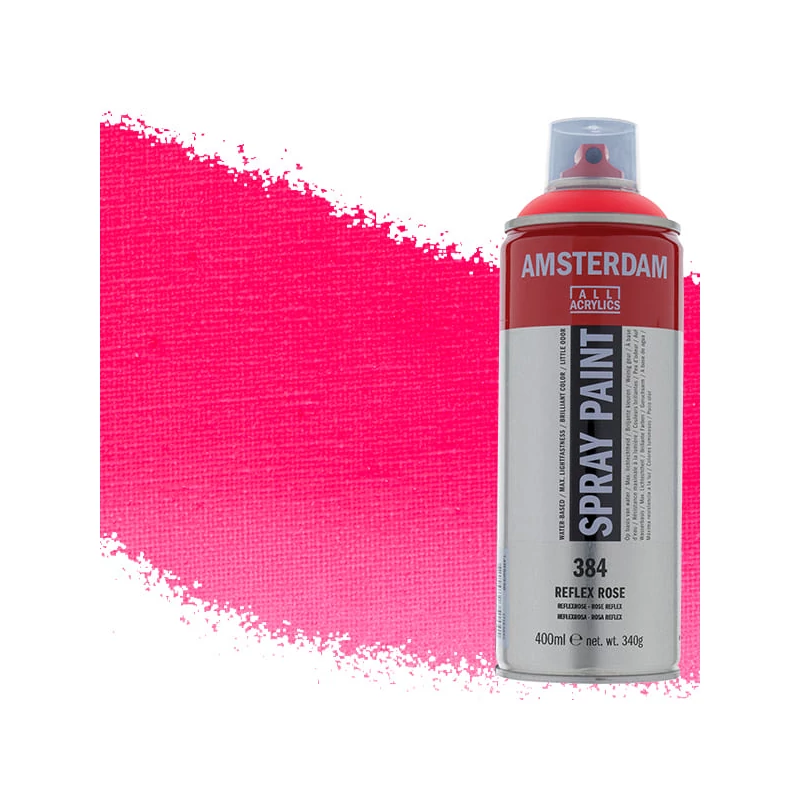 Talens Amsterdam vízbázisú akrilfesték spray, 400 ml - 384, reflex rose