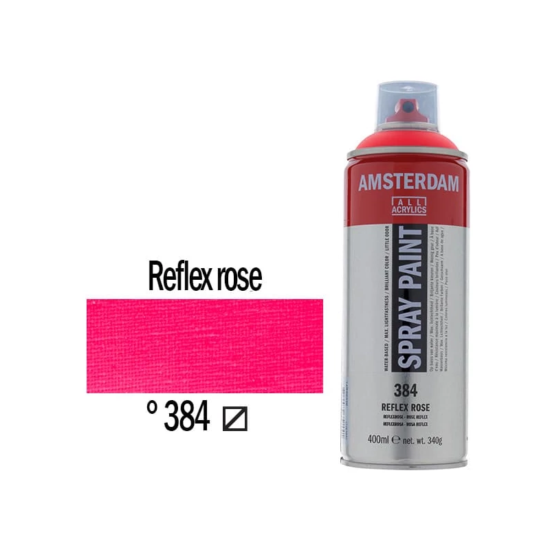 Talens Amsterdam vízbázisú akrilfesték spray, 400 ml - 384, reflex rose