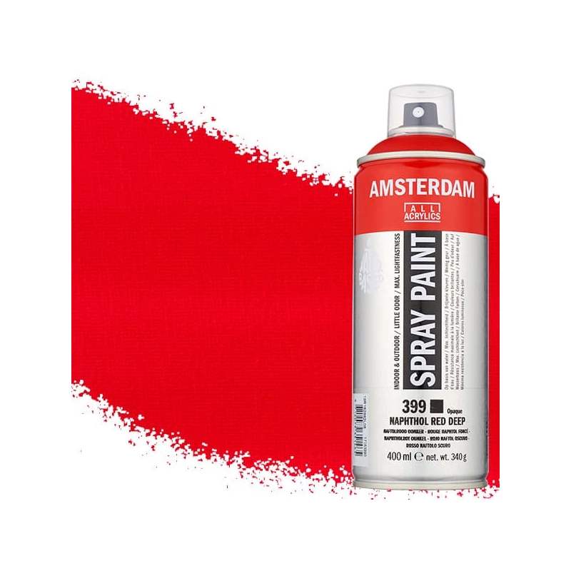 Talens Amsterdam vízbázisú akrilfesték spray, 400 ml - 399, naphthol red deep