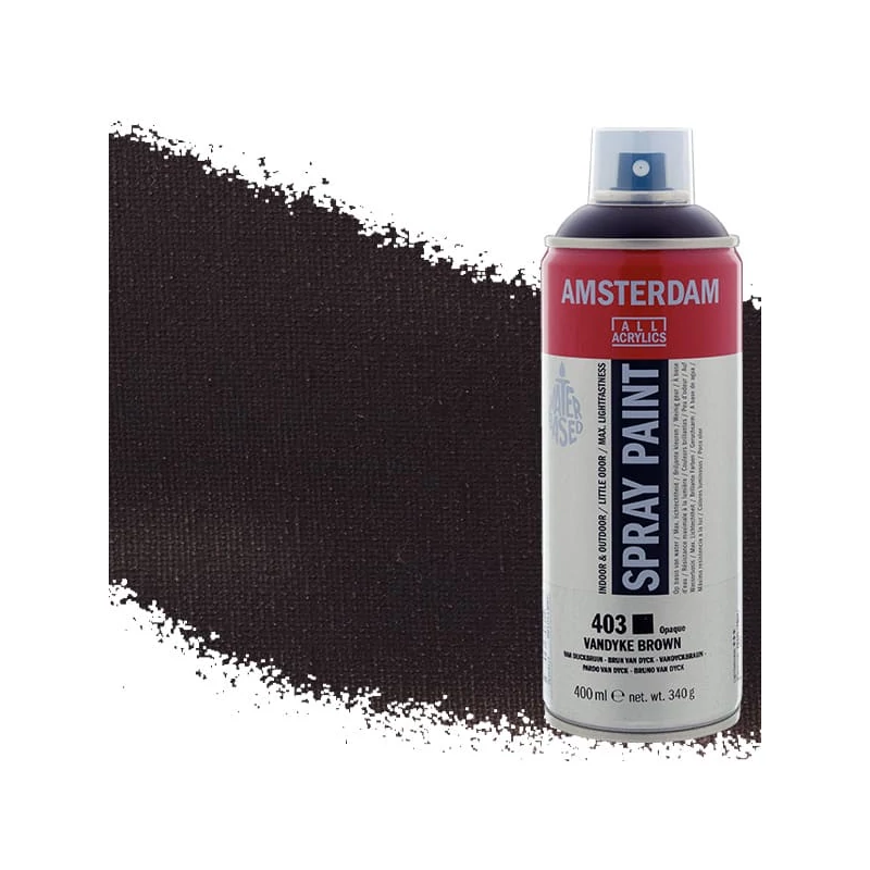 Talens Amsterdam vízbázisú akrilfesték spray, 400 ml - 403, vandyke brown