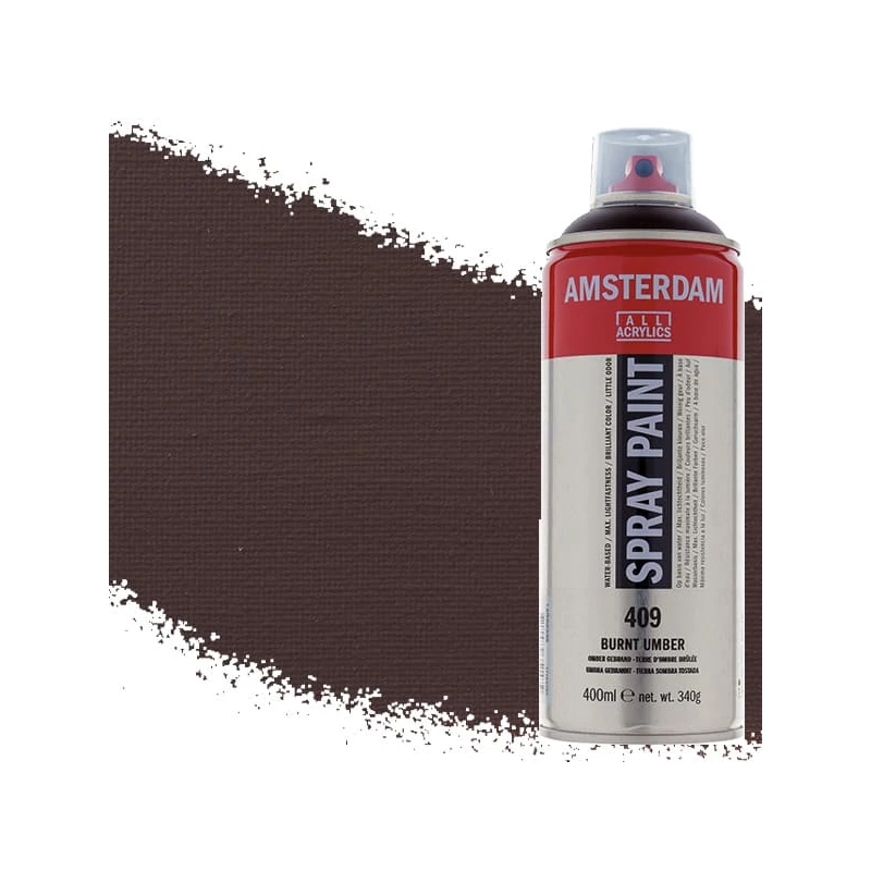 Talens Amsterdam vízbázisú akrilfesték spray, 400 ml - 409, burnt umber