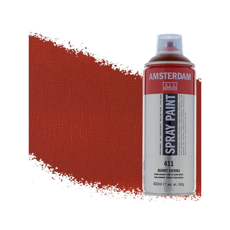 Talens Amsterdam vízbázisú akrilfesték spray, 400 ml - 411, burnt sienna