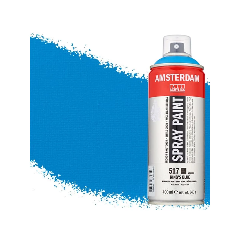 Talens Amsterdam vízbázisú akrilfesték spray, 400 ml - 517, king's blue