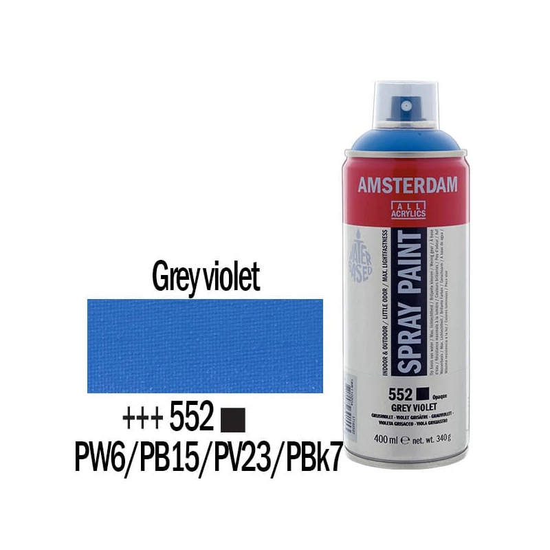 Talens Amsterdam vízbázisú akrilfesték spray, 400 ml - 552, grey violet