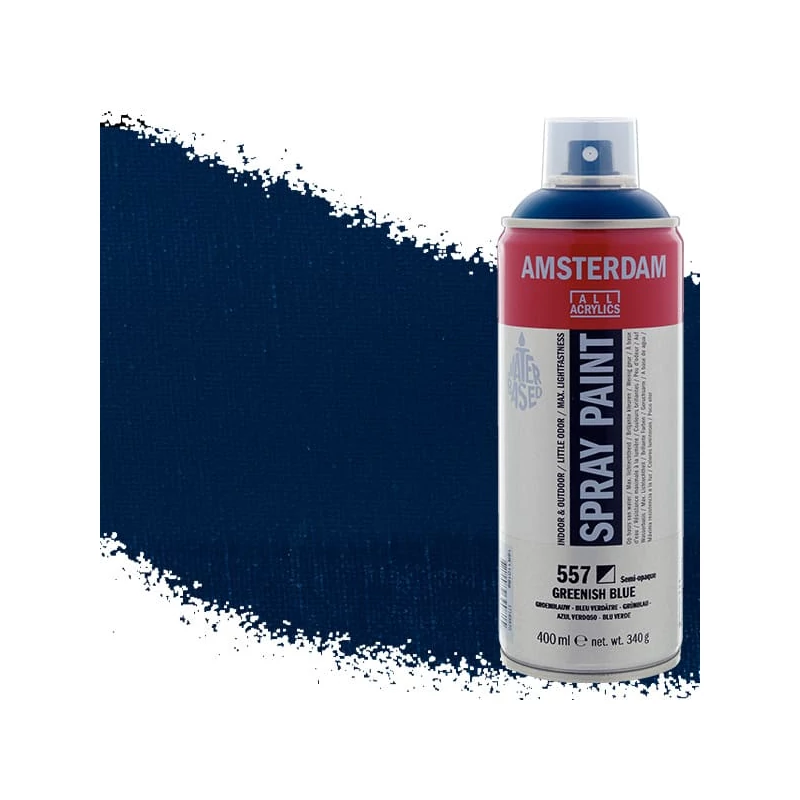 Talens Amsterdam vízbázisú akrilfesték spray, 400 ml - 557, greenish blue