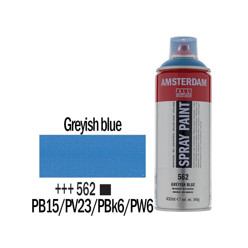 Talens Amsterdam vízbázisú akrilfesték spray, 400 ml - 562, greyish blue