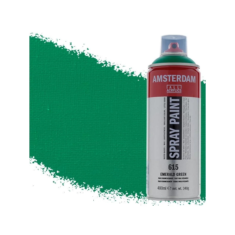 Talens Amsterdam vízbázisú akrilfesték spray, 400 ml - 615, emerald green