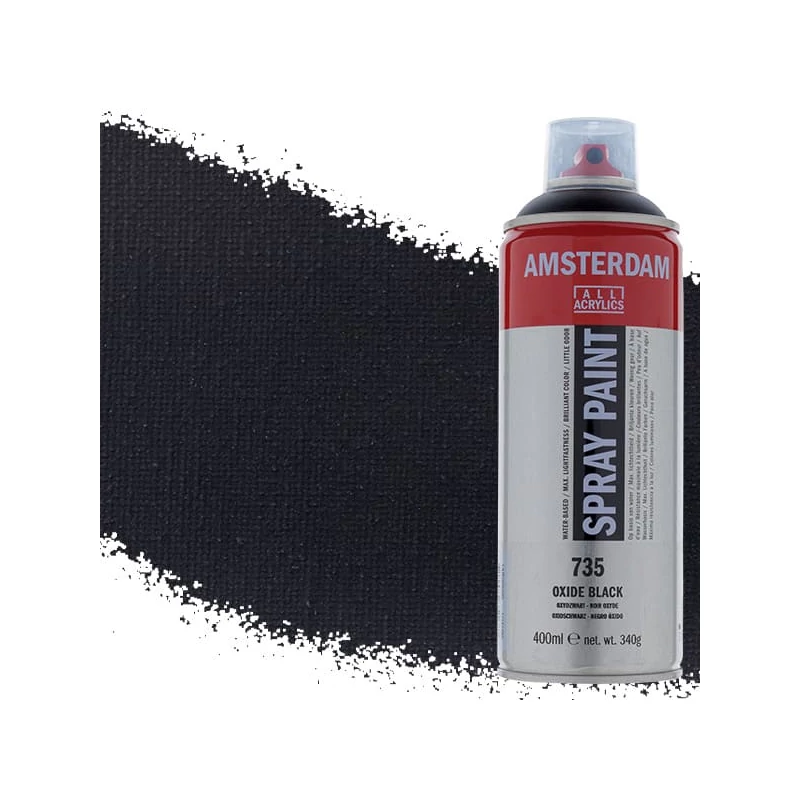 Talens Amsterdam vízbázisú akrilfesték spray, 400 ml - 735, oxide black